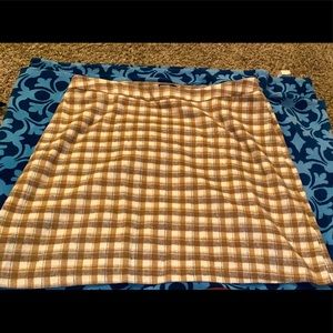 SHEIN PLUS SIZE: tweed plaid skirt